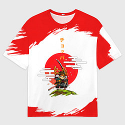 Мужская футболка оверсайз Тони Тони Чоппер ниндзя One Piece