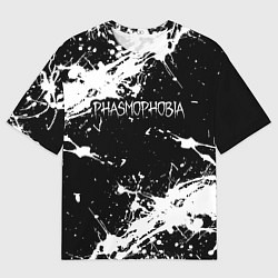 Мужская футболка оверсайз Phasmophobia краска