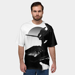 Футболка оверсайз мужская ЗАКАТ ЕВАНГЕЛИОН, цвет: 3D-принт — фото 2