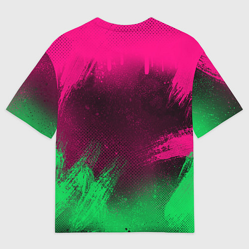 Мужская футболка оверсайз NEON HONDA НЕОН ХОНДА / 3D-принт – фото 2