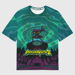 Футболка оверсайз мужская PsychoNauts 2 Рас, цвет: 3D-принт
