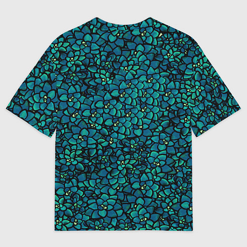 Мужская футболка оверсайз Цветы 2 / 3D-принт – фото 2