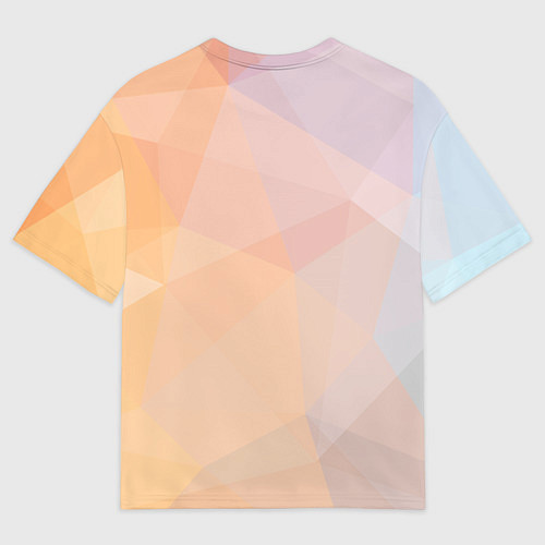 Мужская футболка оверсайз Милая блондинка 18 / 3D-принт – фото 2