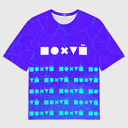 Мужская футболка оверсайз Мне Без Разницы - Краска Паттерн внизу