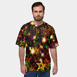 Футболка оверсайз мужская Яркий день, цвет: 3D-принт — фото 2