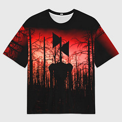 Мужская футболка оверсайз Сиреноголовый Кровавый Лес