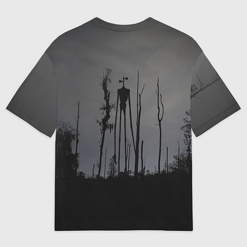 Мужская футболка оверсайз Сиреноголовый В Лесу Игра / 3D-принт – фото 2