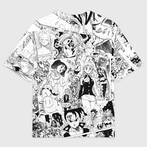 Мужская футболка оверсайз Семь смертных грехов, манга / 3D-принт – фото 2