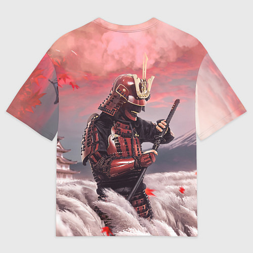 Мужская футболка оверсайз Ghost of Tsushim Призрак Цусимы Z / 3D-принт – фото 2