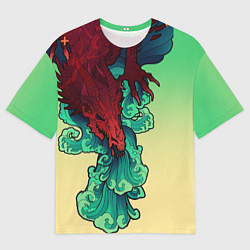Футболка оверсайз мужская Дракон, цвет: 3D-принт