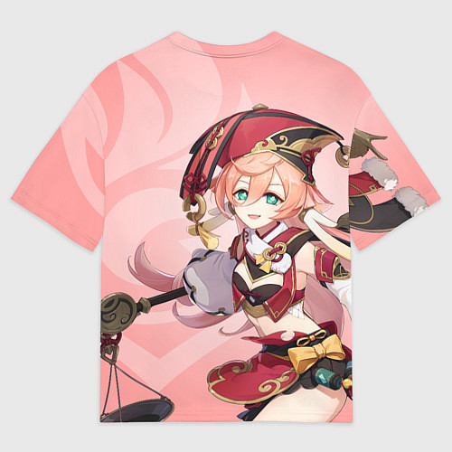 Мужская футболка оверсайз Genshin Impact, Янь Фэй / 3D-принт – фото 2