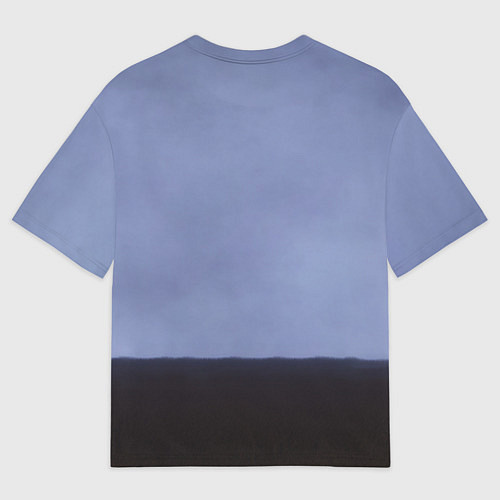 Мужская футболка оверсайз СИРЕНОГОЛОВЫЙ У ДОМА / 3D-принт – фото 2