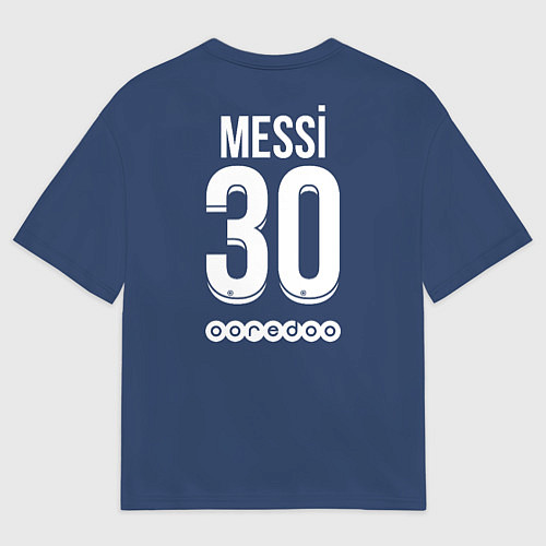 Мужская футболка оверсайз Messi PSG Football / 3D-принт – фото 2