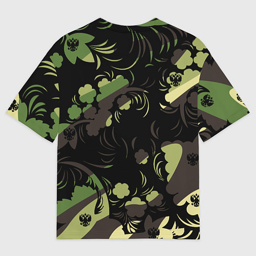 Мужская футболка оверсайз Russia Камуфляж New 202223 / 3D-принт – фото 2