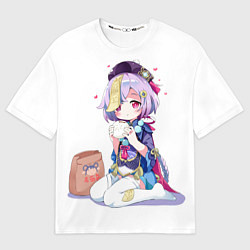 Футболка оверсайз мужская Ци Ци из Genshin Impact, цвет: 3D-принт