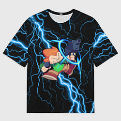 Мужская футболка оверсайз Пико Pico Молния