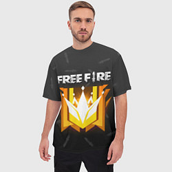 Футболка оверсайз мужская Free Fire Фри фаер, цвет: 3D-принт — фото 2