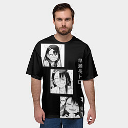 Футболка оверсайз мужская Нагаторо Манга, цвет: 3D-принт — фото 2