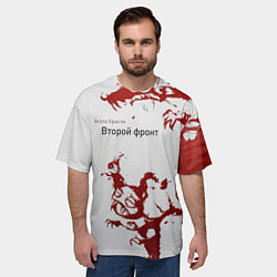 Футболка оверсайз мужская Агата Кристи Второй фронт, цвет: 3D-принт — фото 2