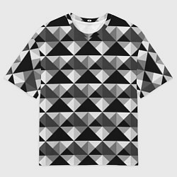 Мужская футболка оверсайз Современный геометрический