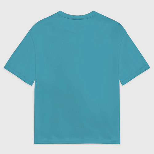 Мужская футболка оверсайз СИРЕНОГОЛОВЫЙ И ДЕВОЧКА / 3D-принт – фото 2