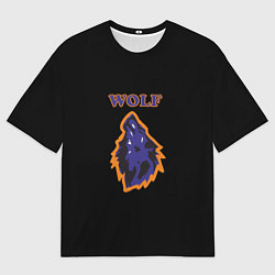 Футболка оверсайз мужская The Wolfs, цвет: 3D-принт