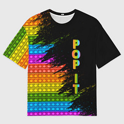 Футболка оверсайз мужская ИГРУШКА POP it ПОП-ИТ, цвет: 3D-принт