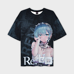 Мужская футболка оверсайз Рем Re:Zero