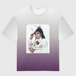 Мужская футболка оверсайз Майкл Джексон навсегда