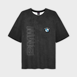 Футболка оверсайз мужская BMW LOGO AND INSCRIPTION, цвет: 3D-принт