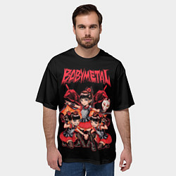 Футболка оверсайз мужская Метал малышки в деле, цвет: 3D-принт — фото 2