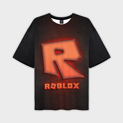 Мужская футболка оверсайз ROBLOX NEON RED
