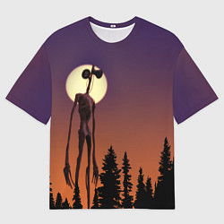 Мужская футболка оверсайз Gradient Forest Siren Head