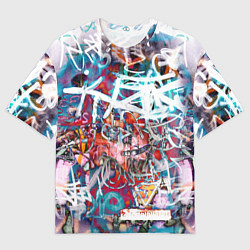 Футболка оверсайз мужская Wall graffiti, цвет: 3D-принт