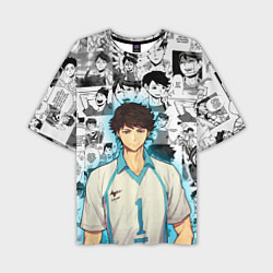 Мужская футболка оверсайз ТООРУ ОЙКАВА OIKAWA TORU
