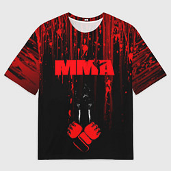 Мужская футболка оверсайз ММА В КРОВИ