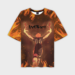 Футболка оверсайз мужская Haikyu Волейбол Z, цвет: 3D-принт