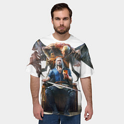 Футболка оверсайз мужская Geralt, цвет: 3D-принт — фото 2