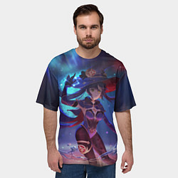 Футболка оверсайз мужская Mona Genshin Impact Геншин Импакт Z, цвет: 3D-принт — фото 2