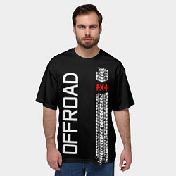 Футболка оверсайз мужская 4x4, цвет: 3D-принт — фото 2