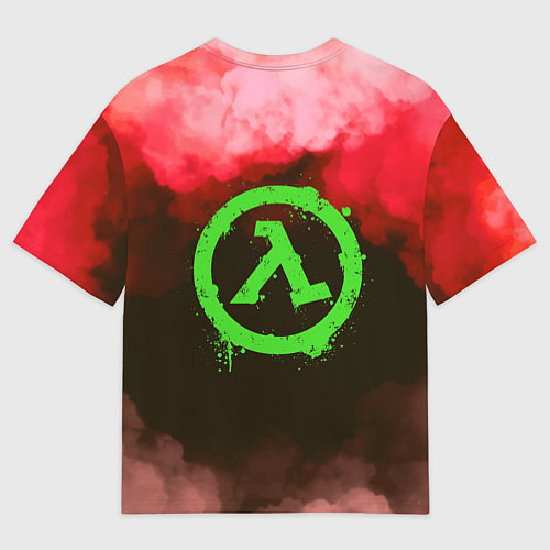 Мужская футболка оверсайз Half-Life Opposing Force Logo спина Z / 3D-принт – фото 2