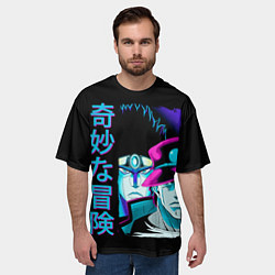 Футболка оверсайз мужская Дзётаро и Дио, JoJo’s Bizarre, цвет: 3D-принт — фото 2