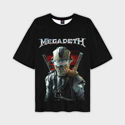 Футболка оверсайз мужская Megadeth, цвет: 3D-принт