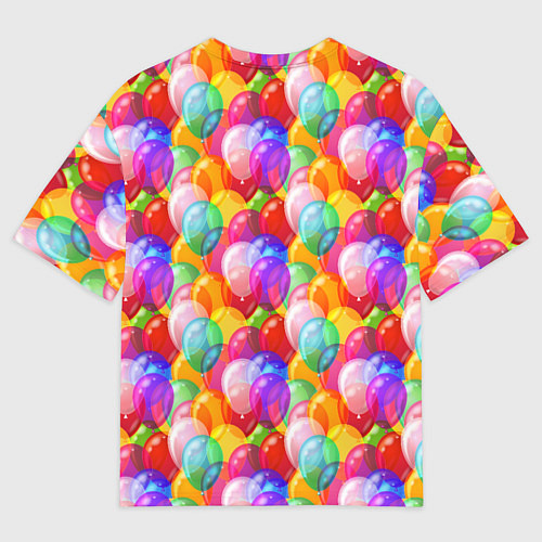 Мужская футболка оверсайз Воздушные Шары / 3D-принт – фото 2