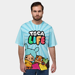 Футболка оверсайз мужская Toca Life World, цвет: 3D-принт — фото 2