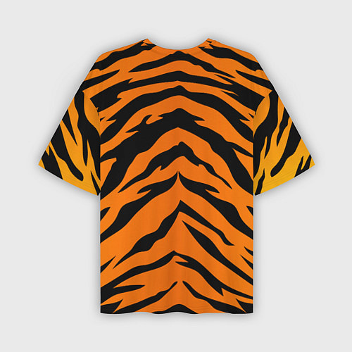 Мужская футболка оверсайз Шкура тигра / 3D-принт – фото 2