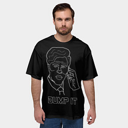 Футболка оверсайз мужская Богданов Dump It, цвет: 3D-принт — фото 2