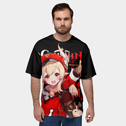 Футболка оверсайз мужская Кли, Genshin Impact, цвет: 3D-принт — фото 2