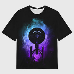 Мужская футболка оверсайз Star Trek, USS Enterprise