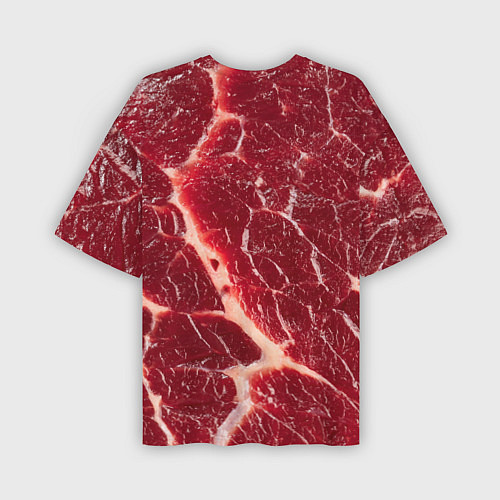 Мужская футболка оверсайз Мясо на Хэллоуин / 3D-принт – фото 2